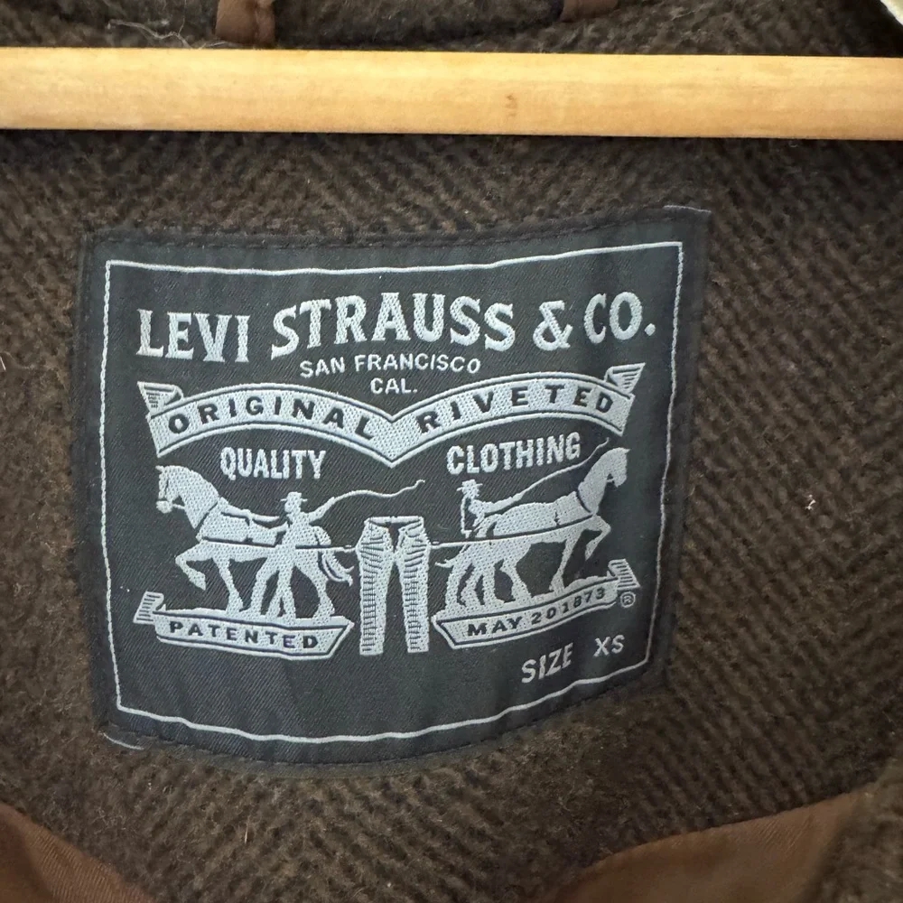 Levi Strauss brown wool blend oversized overcoat - Picture 3 of 9